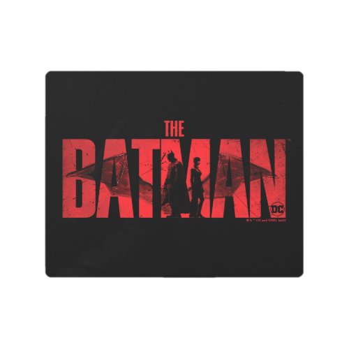 The Batman  Catwoman Logo Metal Print