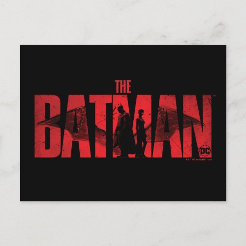 The Batman  Catwoman Logo Postcard