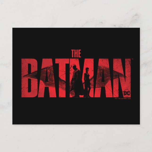 The Batman & Catwoman Logo Postcard (Front)