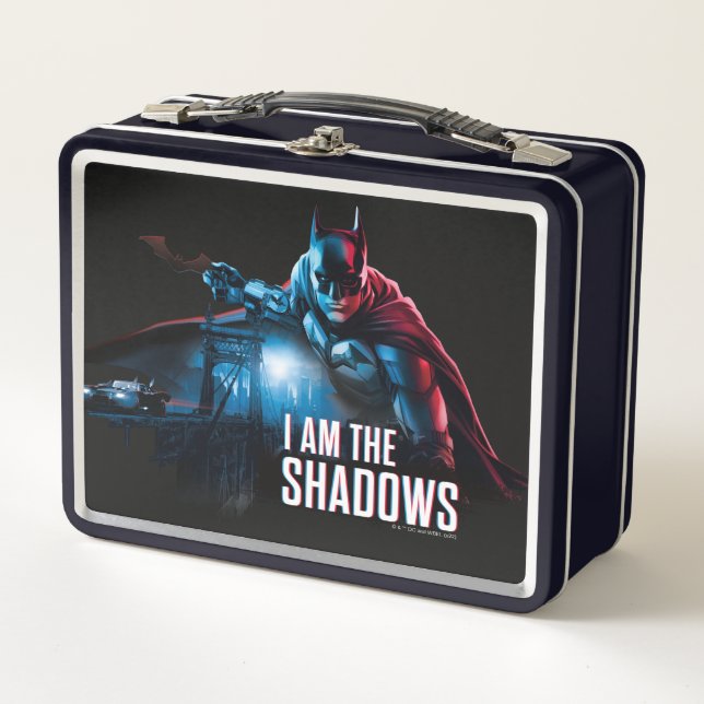 The Batman Character Graphic - I Am The Shadows Metal Lunch Box (Front)