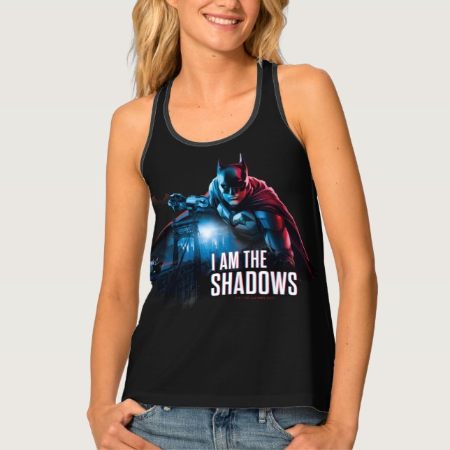 The Batman Character Graphic - I Am The Shadows Tank Top (Front)
