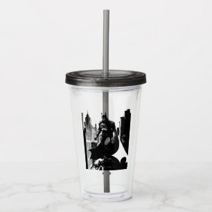 The Batman Comic Book Illustration Acrylic Tumbler