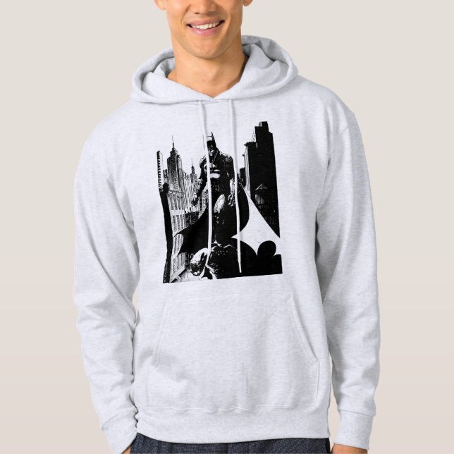 The Batman Comic Book Illustration Hoodie (Front)
