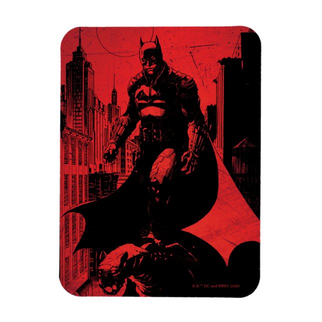 The Batman Comic Book Illustration Magnet (Vertical)