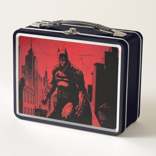 The Batman Comic Book Illustration Metal Lunch Box