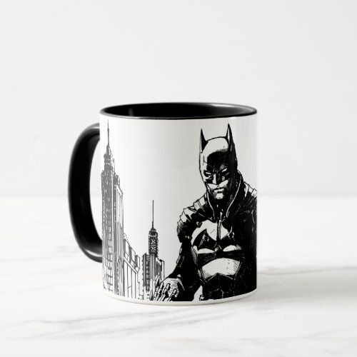 The Batman Comic Book Illustration Mug