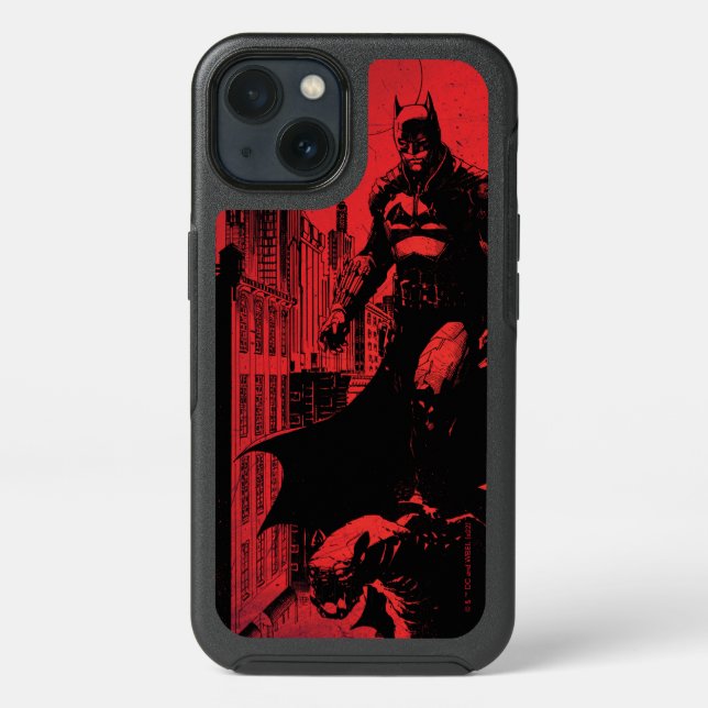 The Batman Comic Book Illustration Otterbox iPhone Case (Back)