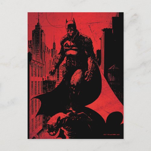 The Batman Comic Book Illustration Postcard