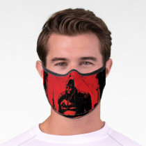 The Batman Comic Book Illustration Premium Face Mask
