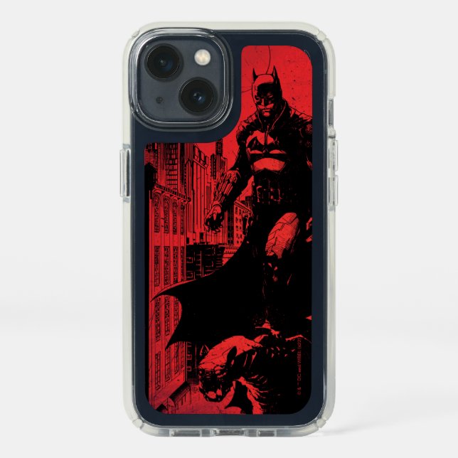 The Batman Comic Book Illustration Speck iPhone 13 Case (Front)