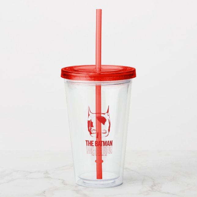 The Batman Cowl Logo Acrylic Tumbler (Front)