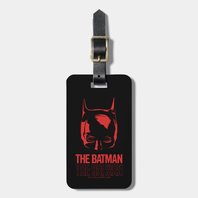 The Batman Cowl Logo Luggage Tag (Front Vertical)
