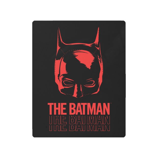 The Batman Cowl Logo Metal Print (Front)