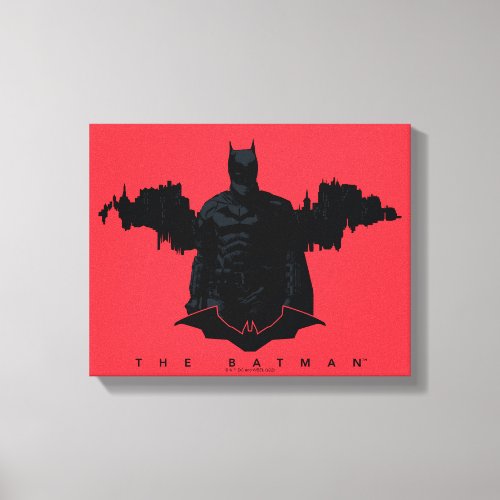 The Batman Gotham Silhouette Canvas Print
