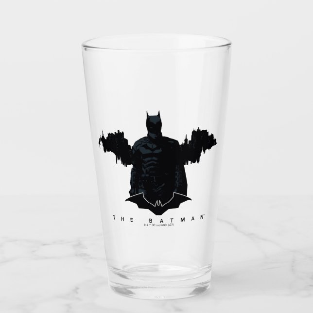 The Batman Gotham Silhouette Glass (Front)
