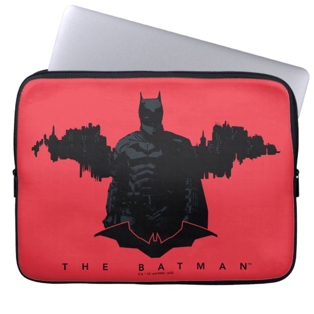 The Batman Gotham Silhouette Laptop Sleeve (Front)