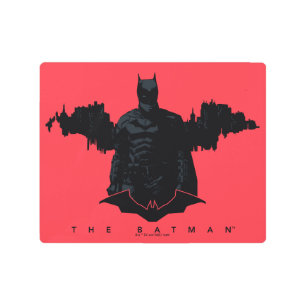 The Batman Gotham Silhouette Metal Print