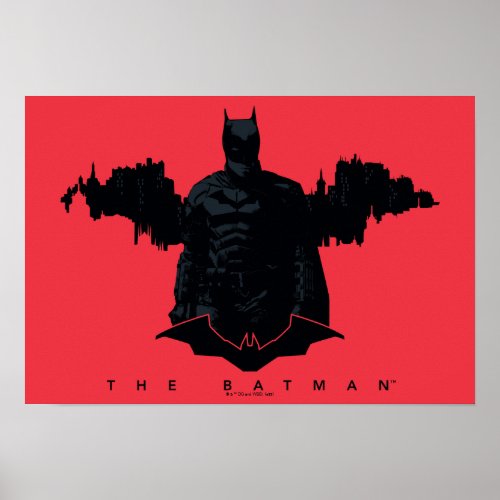 The Batman Gotham Silhouette Poster