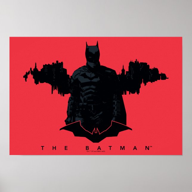 The Batman Gotham Silhouette Poster (Front)