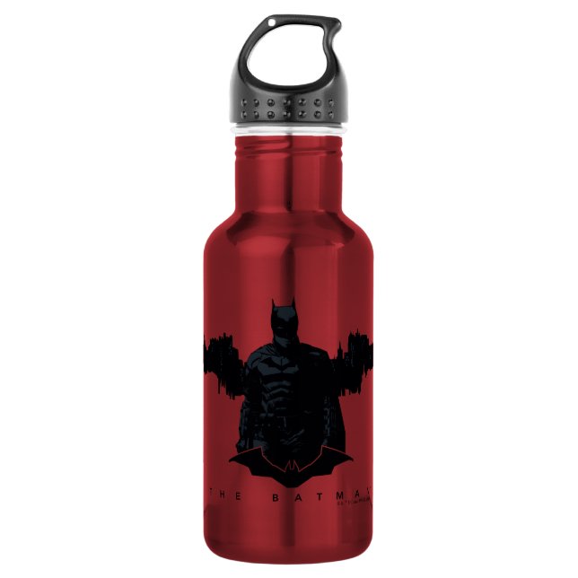 The Batman Gotham Silhouette Stainless Steel Water Bottle (Front)