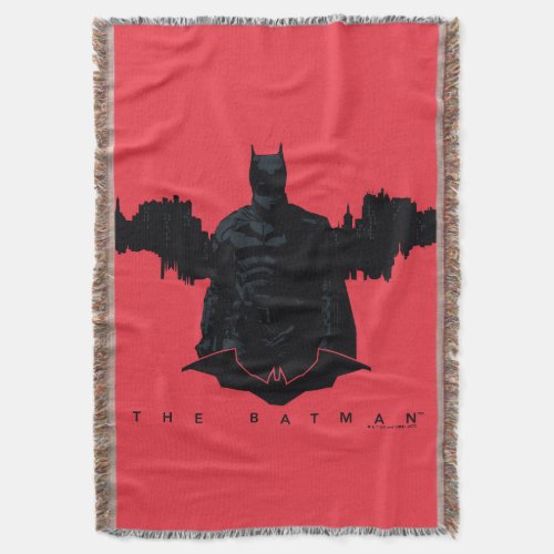 The Batman Gotham Silhouette Throw Blanket