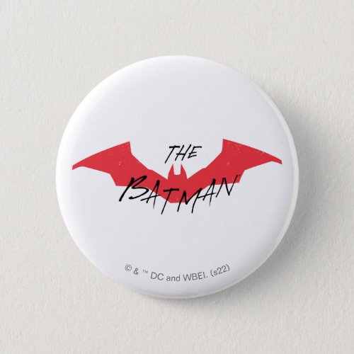 The Batman Handwritten Bat Logo Button
