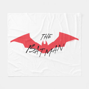 The Batman Handwritten Bat Logo Fleece Blanket