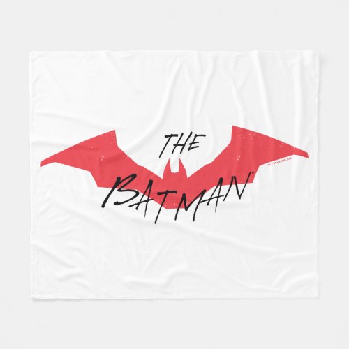 The Batman Handwritten Bat Logo Fleece Blanket