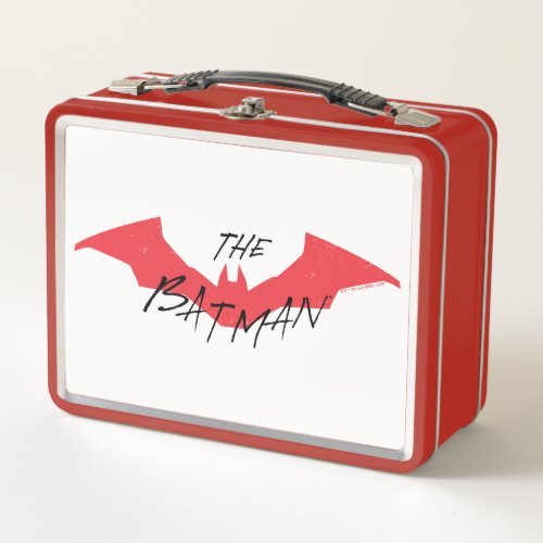 The Batman Handwritten Bat Logo Metal Lunch Box