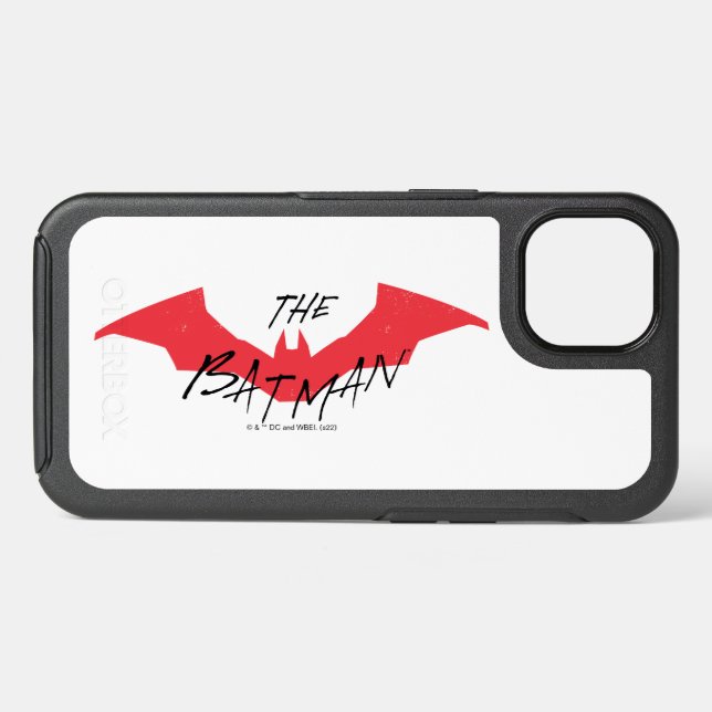 The Batman Handwritten Bat Logo Otterbox iPhone Case (Back Horizontal)