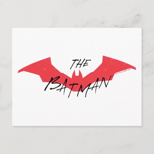 The Batman Handwritten Bat Logo Postcard