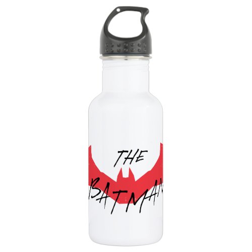 The Batman Handwritten Bat Logo Stainless Steel Water Bottle