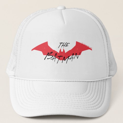 The Batman Handwritten Bat Logo Trucker Hat