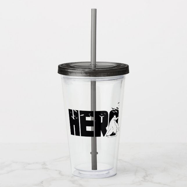 The Batman "Hero" Graphic Acrylic Tumbler (Front)
