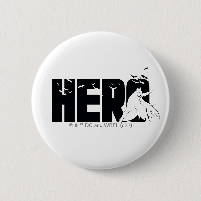 The Batman "Hero" Graphic Button (Front)