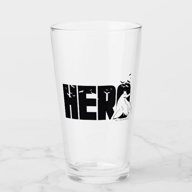 The Batman "Hero" Graphic Glass (Front)