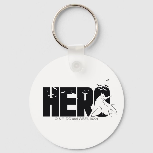 The Batman "Hero" Graphic Keychain (Front)