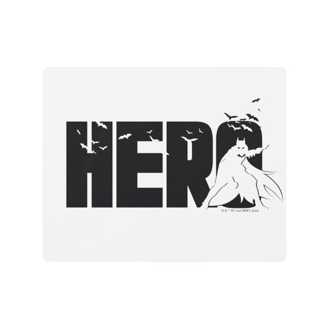 The Batman "Hero" Graphic Metal Print (Front)