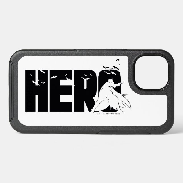 The Batman "Hero" Graphic Otterbox iPhone Case (Back Horizontal)