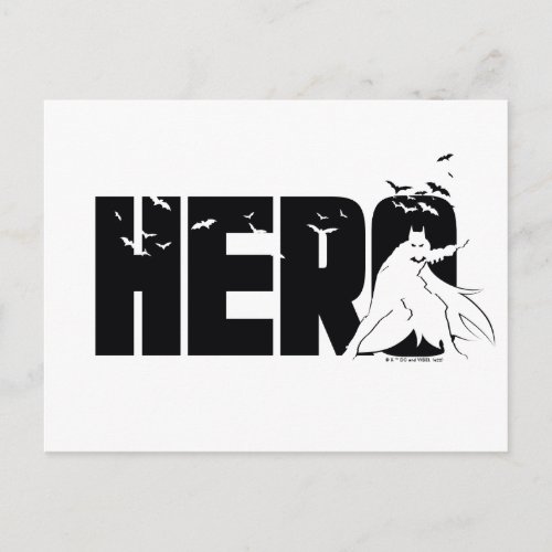 The Batman Hero Graphic Postcard