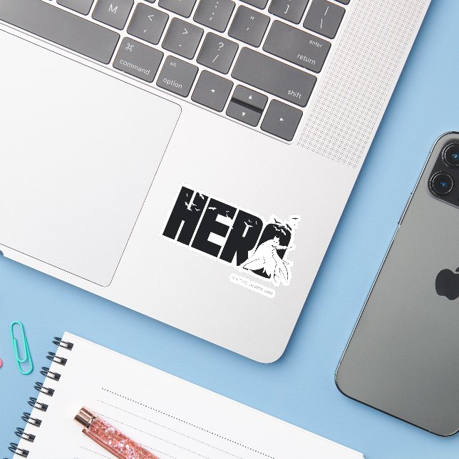 The Batman "Hero" Graphic Sticker (Laptop w/ iPhone)
