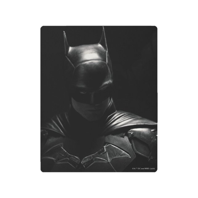 The Batman in Shadow Metal Print (Front)