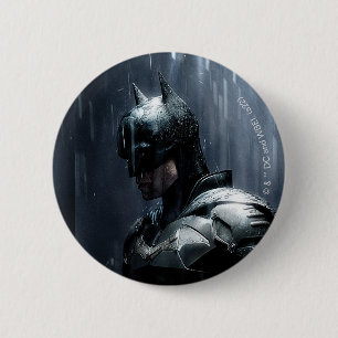The Batman in the Rain Button