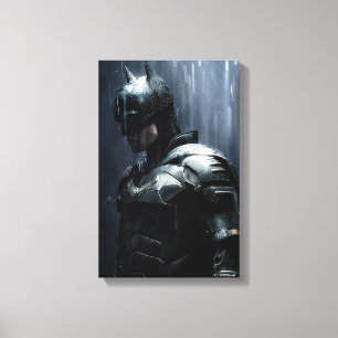 The Batman in the Rain Canvas Print