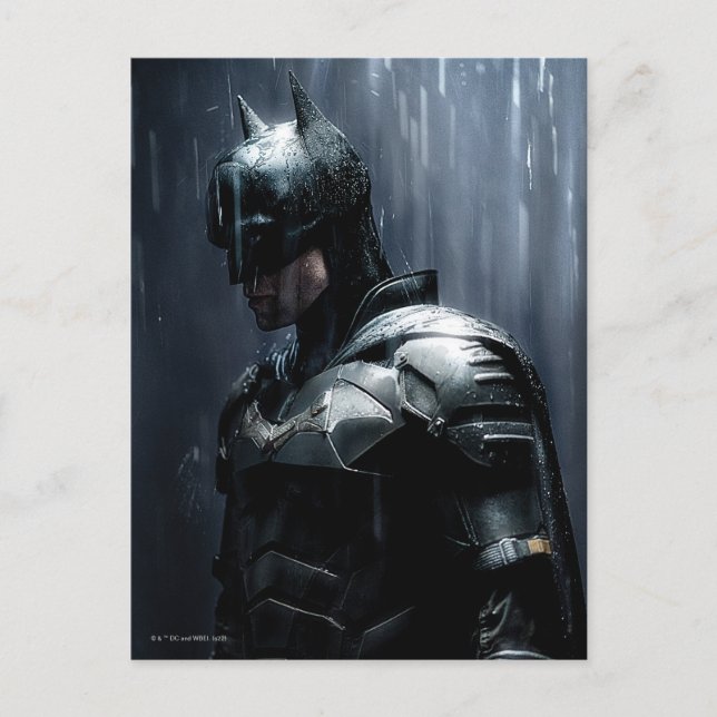 The Batman in the Rain Postcard (Front)