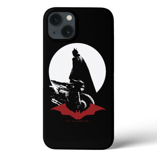 The Batman Motorcycle Silhouette iPhone 13 Case