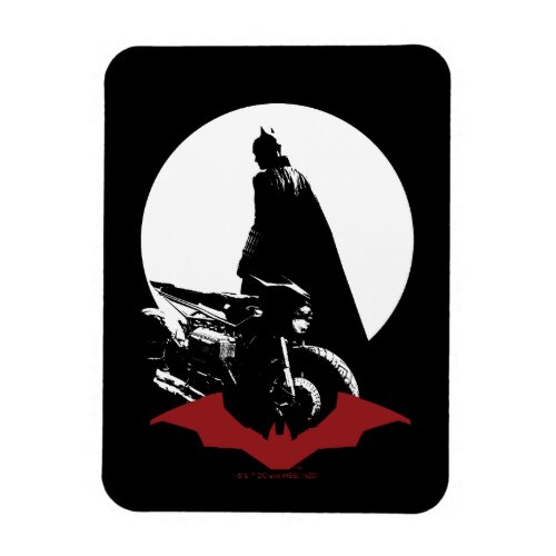 The Batman Motorcycle Silhouette Magnet