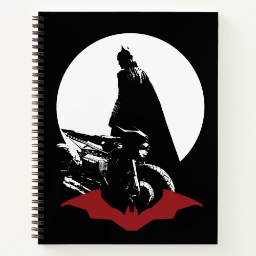 The Batman Motorcycle Silhouette Notebook