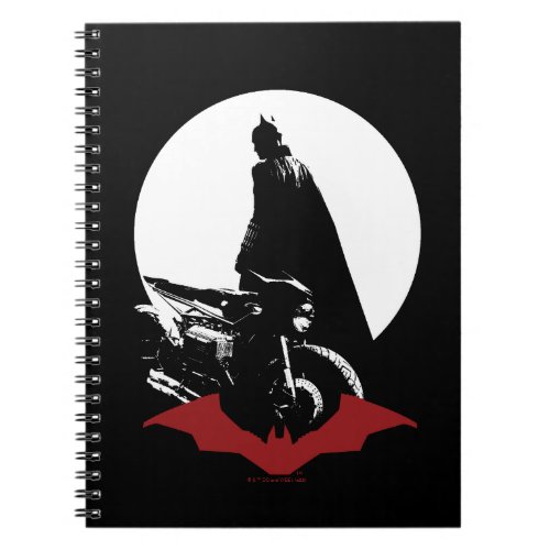The Batman Motorcycle Silhouette Notebook