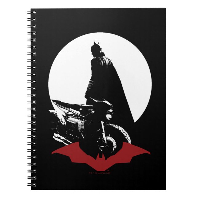 The Batman Motorcycle Silhouette Notebook (Front)